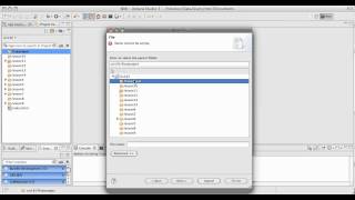 Setting up files inside of an Aptana project