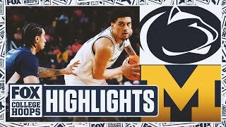 Penn State Nittany Lions Vs. No. 2 Michigan Wolverines Highlights Fox College Hoops