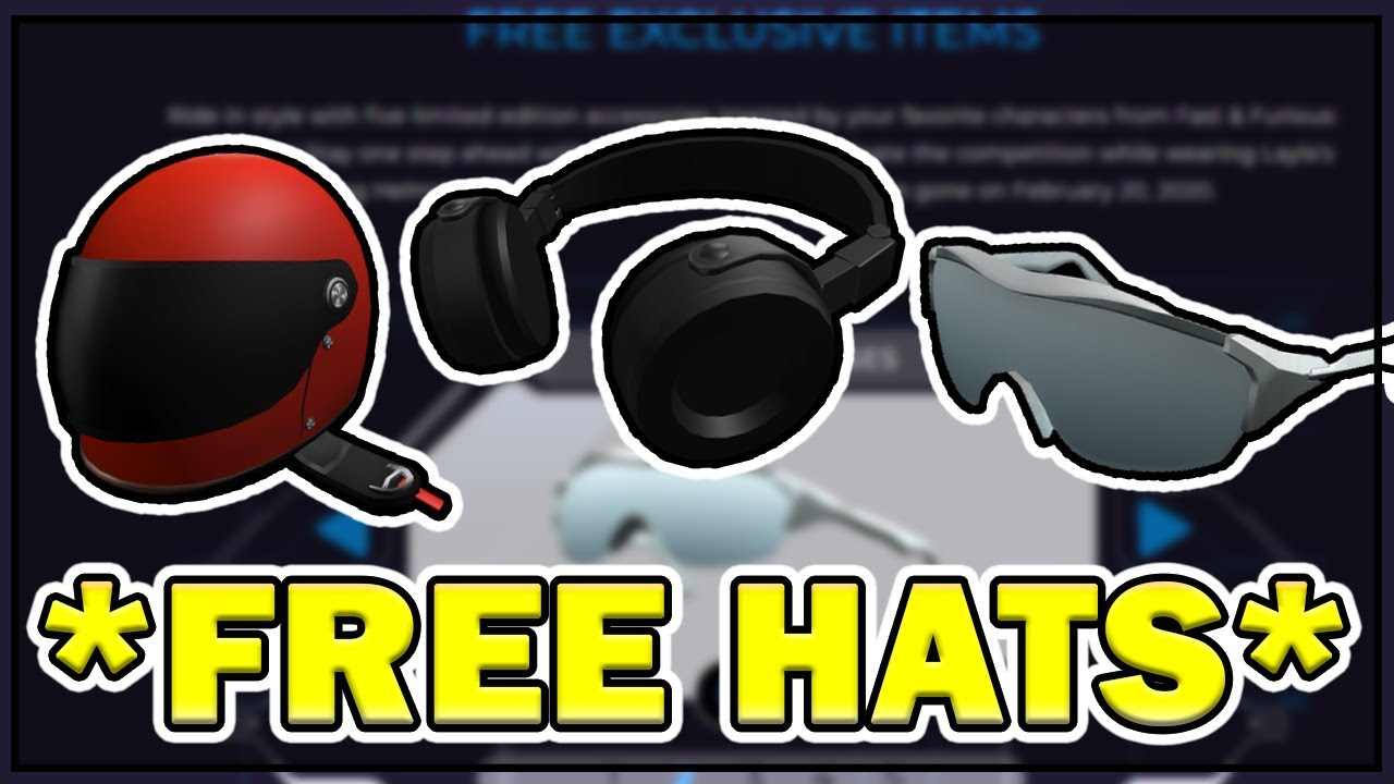 Free Roblox Hats 2019