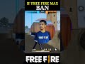 IF FREE FIRE MAX BAN 😱 #shorts #shortvideo #freefire #garenafreefire #ff #freefirevideo