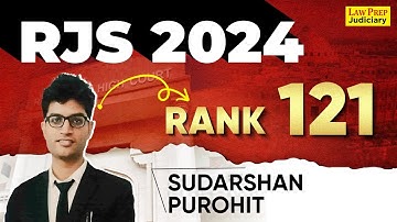 RJS 2024 Mock Interview | Sudarshan Purohit | Rank 121 | RJS Result 2024 | Full Mock Interview
