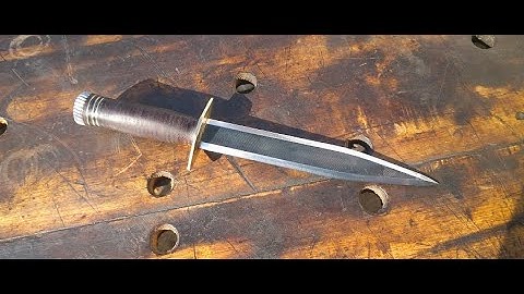knife making small dagger i made from a old metal file