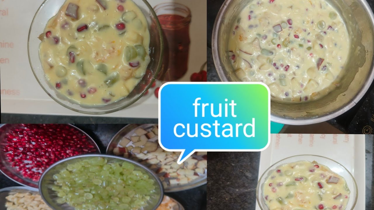 #simple #testy dessert#fruit custard, 😋