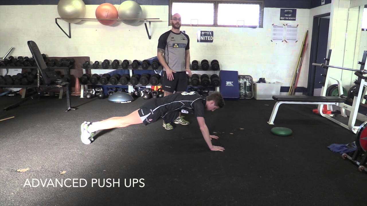 Advanced Push Ups - YouTube
