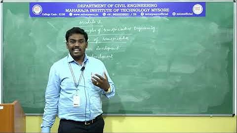 Introduction to Highway Engineering/5/Module 1/ 18CV56/Session 1