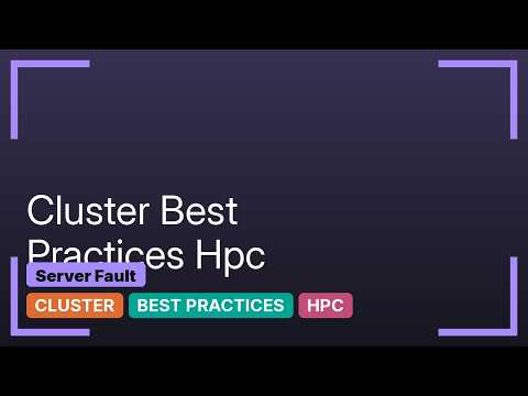 DevOps & SysAdmins: HPC Cluster (SLURM): recommended ways to set up a secure and stable system