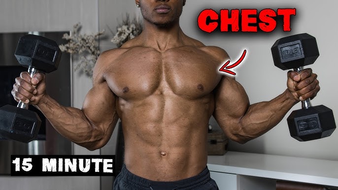 25 Minute Dumbbell Complete Chest Workout [Build & Burn #15] 