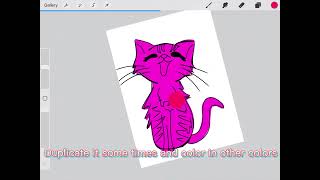 How to make a rainbow flashing gif in procreate(easy)