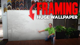This Custom Framing Technique Makes Wallpaper Look like Expensive Art