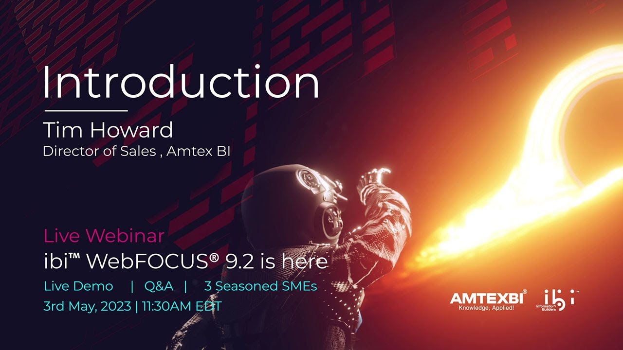 ibi WebFOCUS 9.2 Introduction by Tim Howard - YouTube