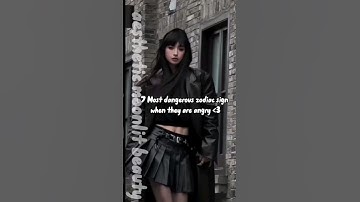 7 Most dangerous zodiac sign when they are Angry🖤 #aesthetic #fypシ #viral #zodiac