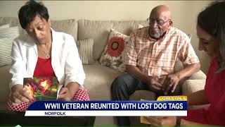 Norfolk WWII veteran reunited with lost dog tag from war
