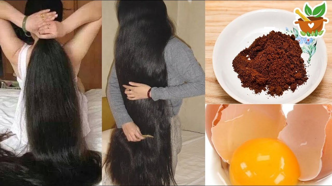 Задача быстрого роста волос! Как отрастить волосы с помощью яйца и кофе!