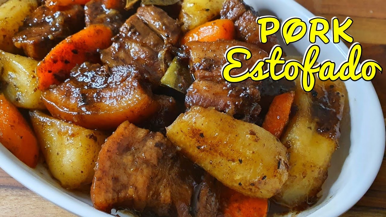 Cooking Pork Estofado With BananaStewed Pork YouTube