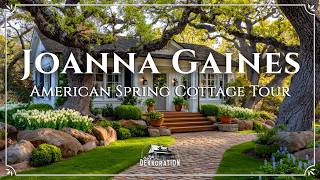 Joanna Gaines Inspired American Spring Cottage Tour | Rustic Farmhouse & Magnolia Table Decor Ideas
