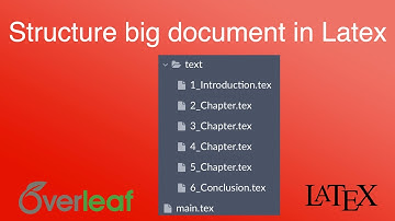Structure big Latex document