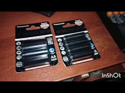 Аккумулятор Panasonic Eneloop Pro LR6 AA 2500 mAh R2U (Made in Japan) внешний вид и тест на ёмкость