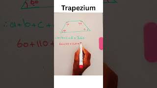 Quick Trick to Find Internal Angles of a Trapezium | GCSE Maths Hack #trapezium #angles #gcsemaths