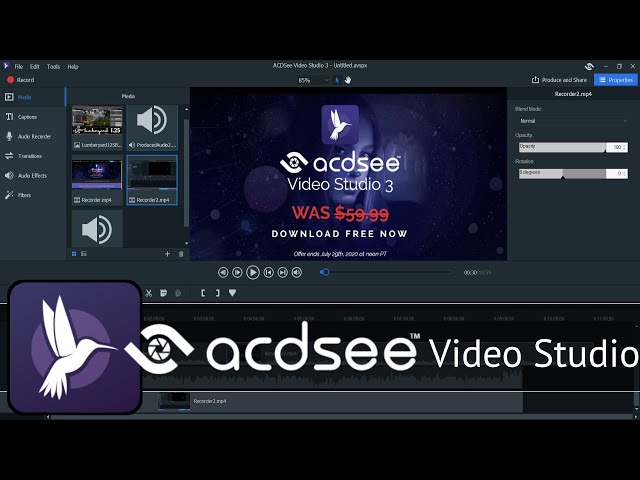 Acdsee Video Studio 3 Free! (Until July 29Th That Is...) - Youtube