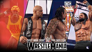 Every WrestleMania main event (1985-2022)