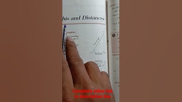 Hight and distance class 10 icse selina concise solution