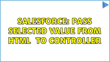 Salesforce: Pass selected value from html ＜select＞ to controller (2 Solutions!!)