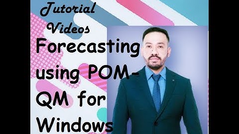 Forecasting Techniques using QM for Windows (Naive, Moving Averages, Exponential Smoothing)