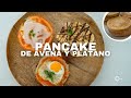 Cómo hacer tortitas de plátano y avena | RECETA FÁCIL 👨🏻‍🍳