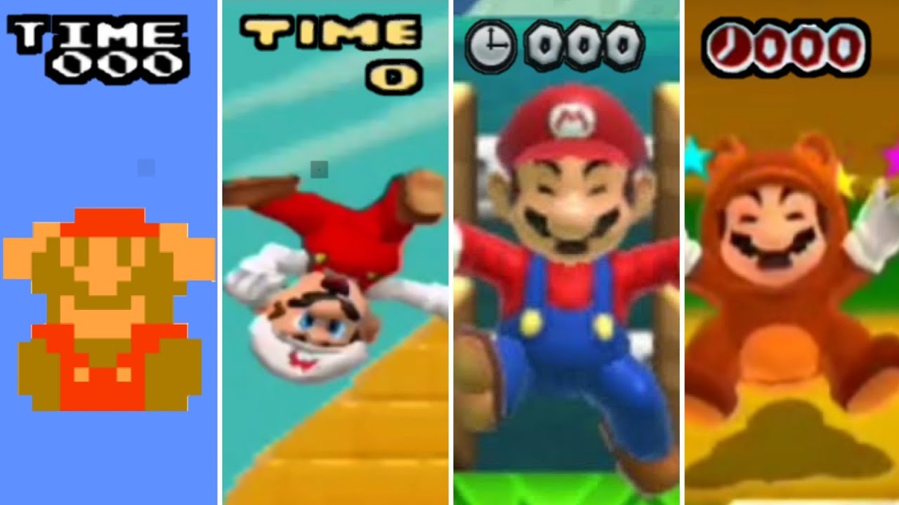 Evolution of Time Up in Mario Games (1985-2020) 