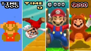 Evolution of Mario Dying by TIME UP (1985-2022)