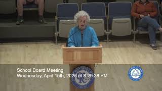 School Board Meeting 4 15 26