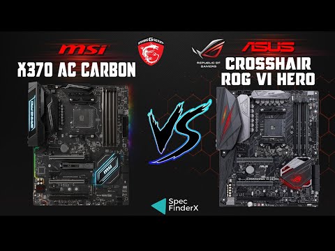 Msi X370 Gaming Pro Carbon AC vs Asus ROG Crosshair VI Hero