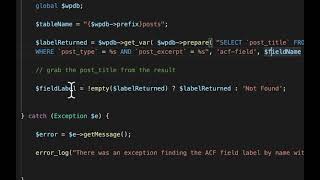 WordPress ACF Tutorial: Get ACF Field Label From its Name