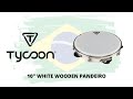 10 white wooden pandeiro  demonstration by leo di angilla tycoon artist