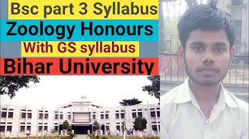 Bsc part 3 zoology honours syllabus bihar university 3rd year zoology honours syllabus brabu part 3