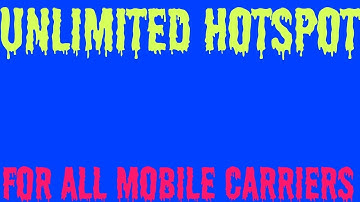 ((MUST WATCH)) HOW TO GET UNLIMITED MOBILE HOTSPOT FOR ANY CARRIER AT 4G LTE SPEEED