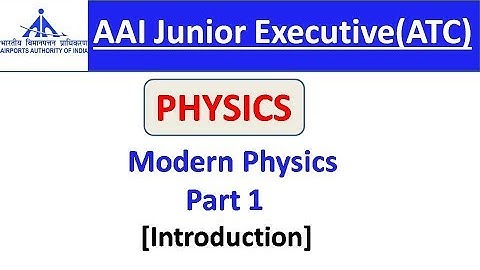 AAI ATC | PHYSICS  Modern Physics Part 1 by Shiva Sir | SpeedUp Education