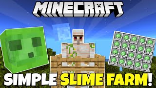 Minecraft: Easy SLIME FARM Tutorial! No Slime Chunks! Minecraft Bedrock & Java
