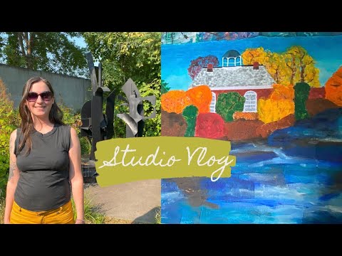 August Studio Vlog | Travel, Art Shows & Painting