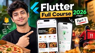 Полный курс по Flutter 2026 | Создание приложения для доставки еды с Firebase | Часть 1 screenshot 4