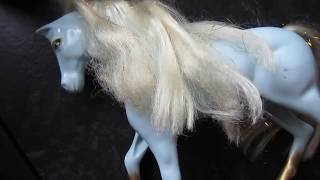 Tutorial * Verfilzte Barbie Pferde Haare stylen , glätten kämmbar machen so gehts