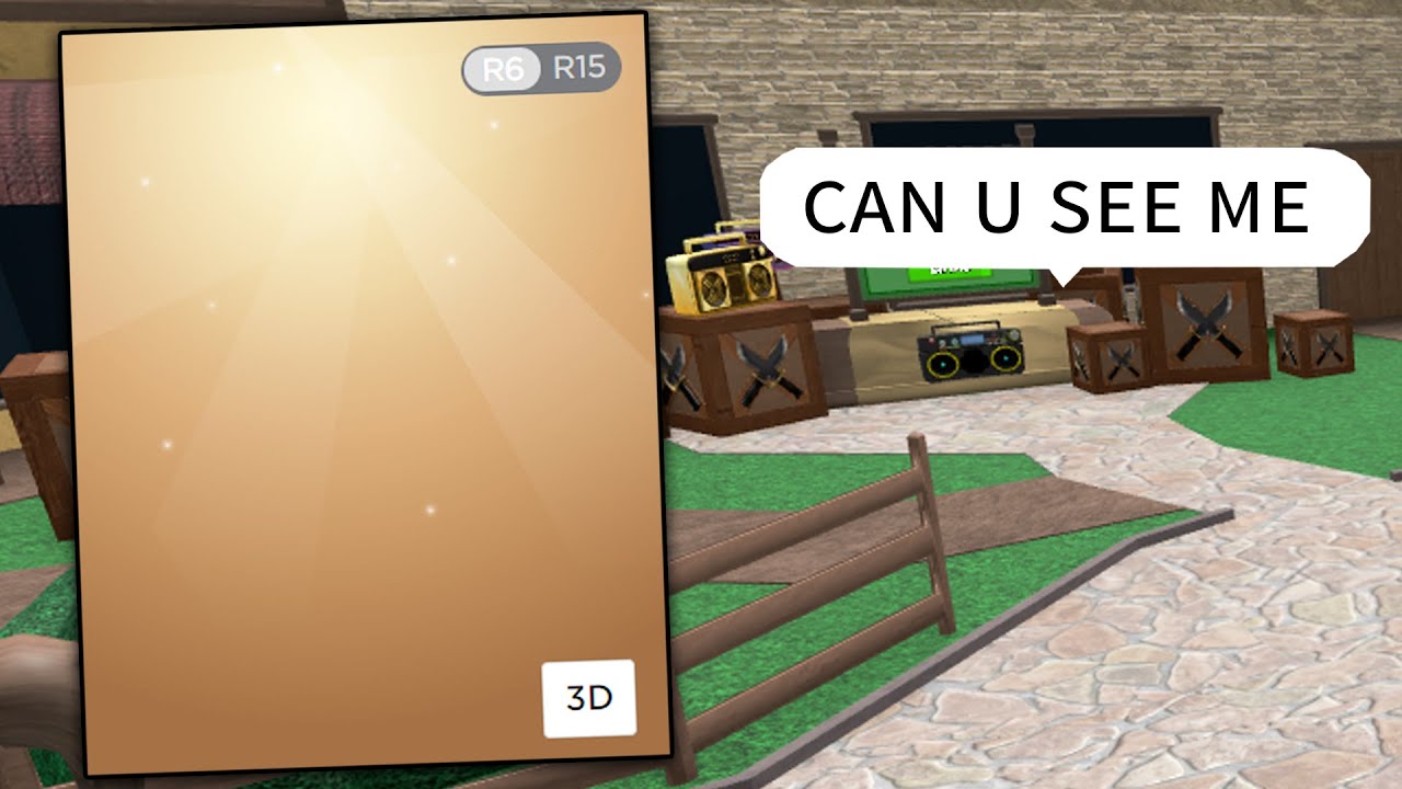 How to make invisible avatar in Roblox 😮🤩 #roblox #robloxshorts #SHORTS 