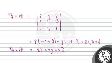 The unit vector perpendicular to the plane determined by \\(P(1,-1,2)\\), \\(Q(2,0,-1)\\) and \\....