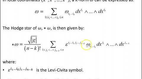 Introduction to the Hodge Star Operator - 1