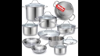 Mueller 17pc Ultra-Clad Cookware Review - Pros & Cons - Mueller Pots and Pans Set