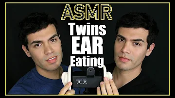 ASMR - Twins Ear Eating (Amino, Whisper, Ears, Wet Mouth Nibbling for Sleep & Relaxation)