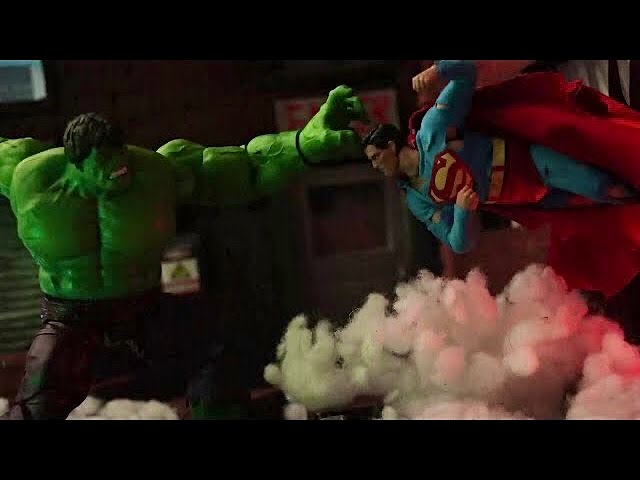 SUPERMAN VS HULK - MULTIVERSE SAGA - PART 1 - EPIC STOP MOTION BATTLE #superman #hulk #fight