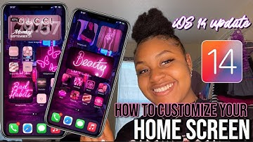 iOS 14 Update ! Watch Me Customize My Home Screen Tutorial *Aesthetic*