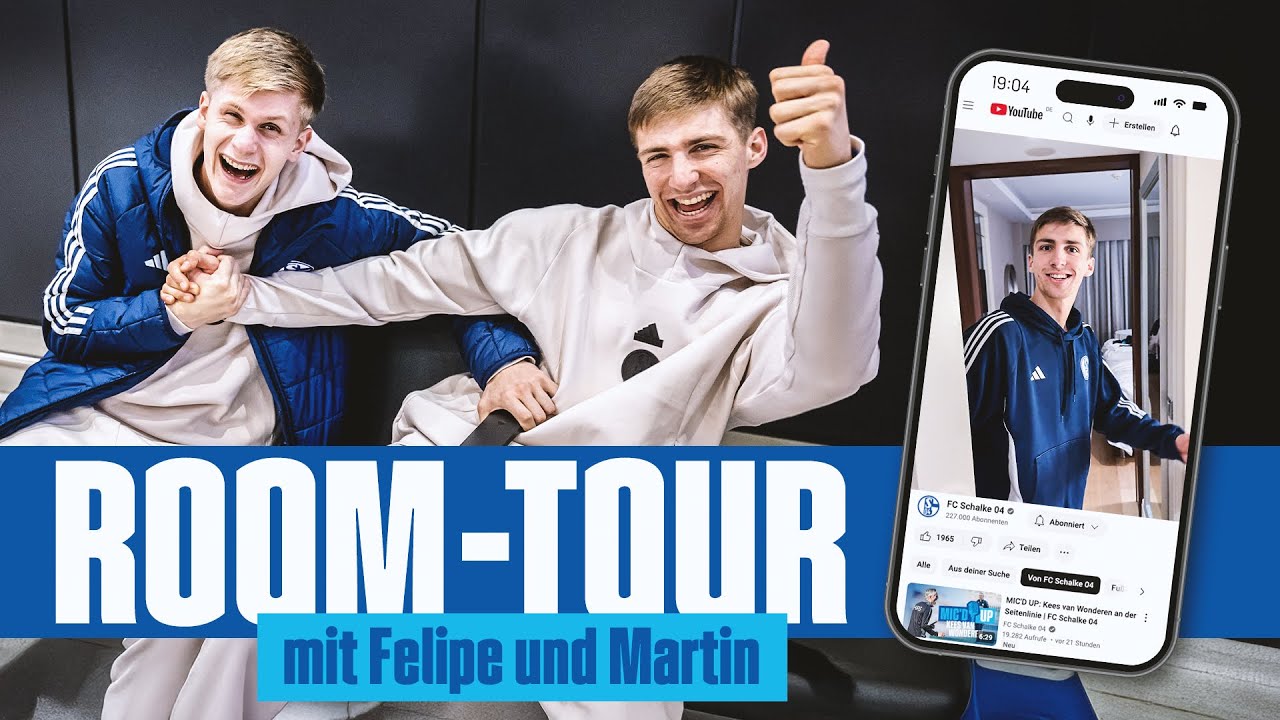 BEST ROOM-TOUR EVER! 🚪😂 | Felipe Sanchez & Martin Wasinski | FC Schalke 04