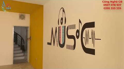 In tranh tường trang trí Tại Trường Á Châu